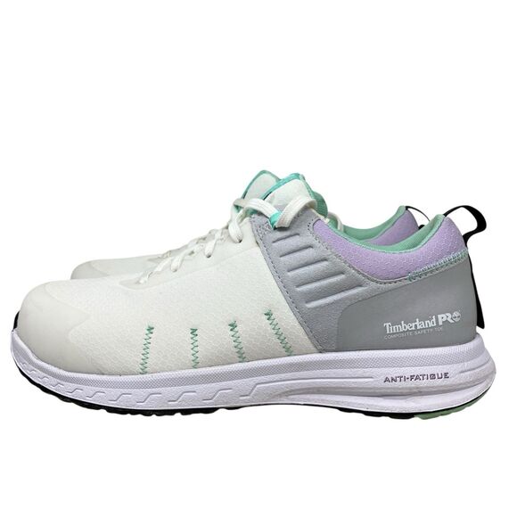 Timberland PRO Composite Toe Sneakers 8.5 White Overdrive Grey  Safety - Picture 4 of 14
